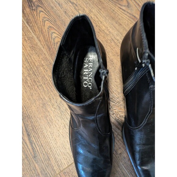 Franco Sarto Bootie Ankle Boots 3-3.5" Women's Black Boot 10M - Picture 4 of 9